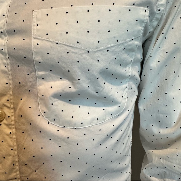 J. Crew White Shirt with Black Dots - Picture 3 of 4